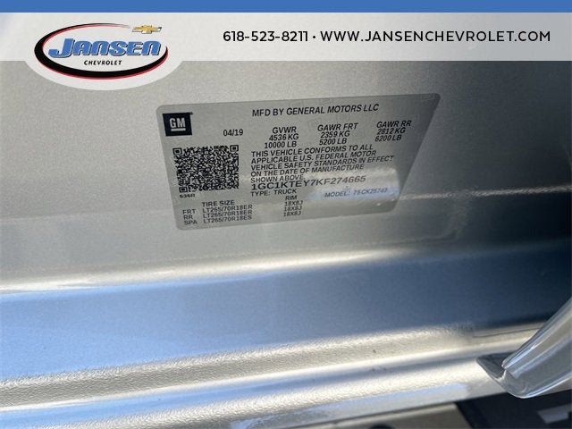 2019 Chevrolet Silverado 2500 HD LTZ