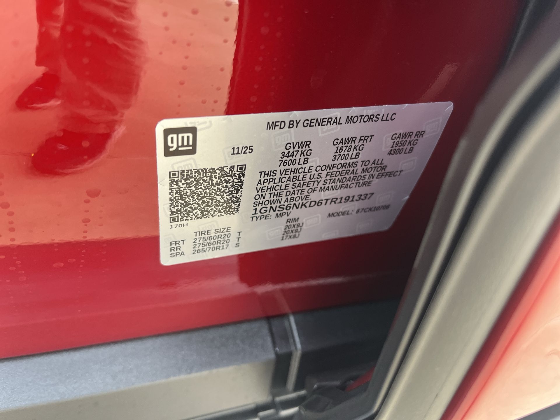 2026 Chevrolet Tahoe LT