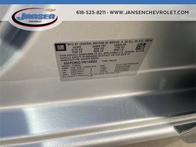 2015 Chevrolet Silverado 1500 LT