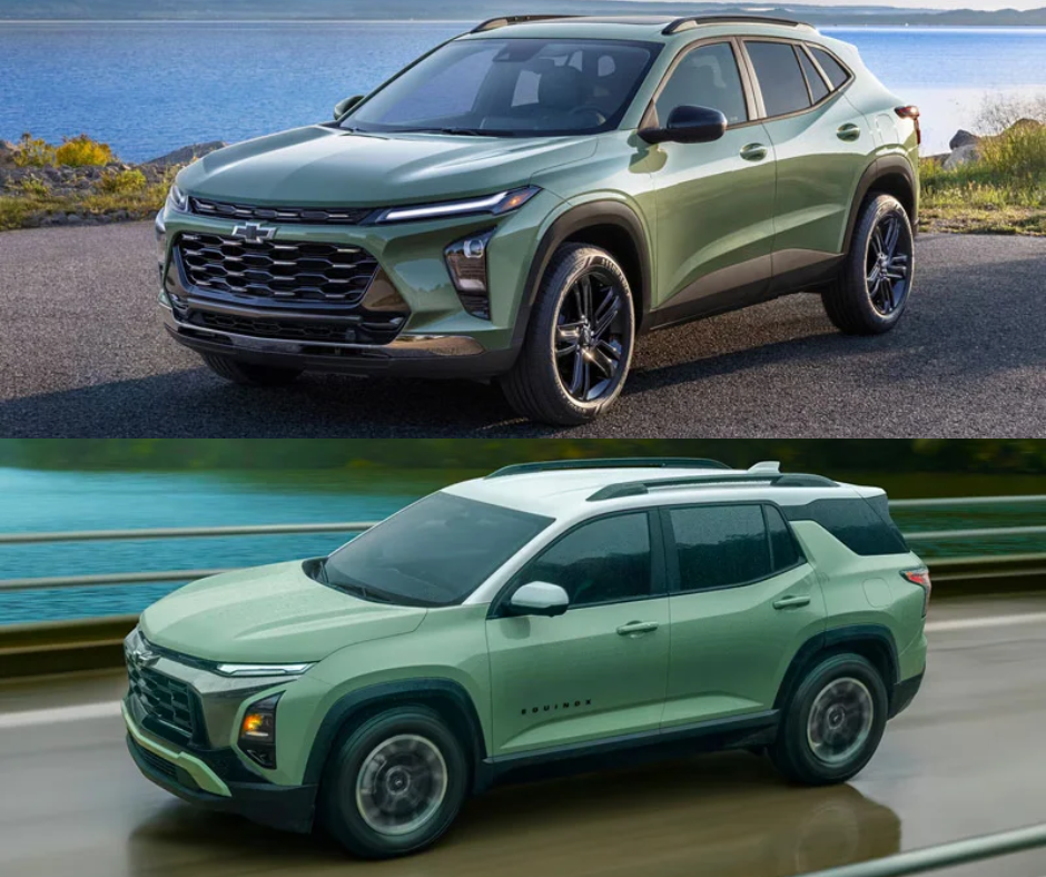 2026 chevy equinox vs chevy trax soft green color